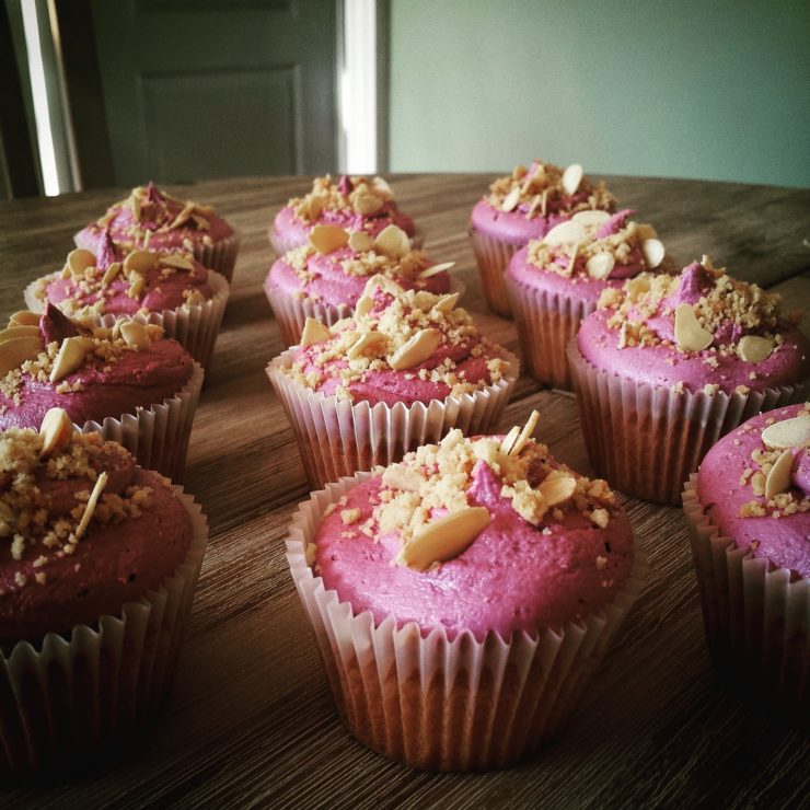 Cherry Bakewell Cupcakes - The Great British Bake Off | The Great ...