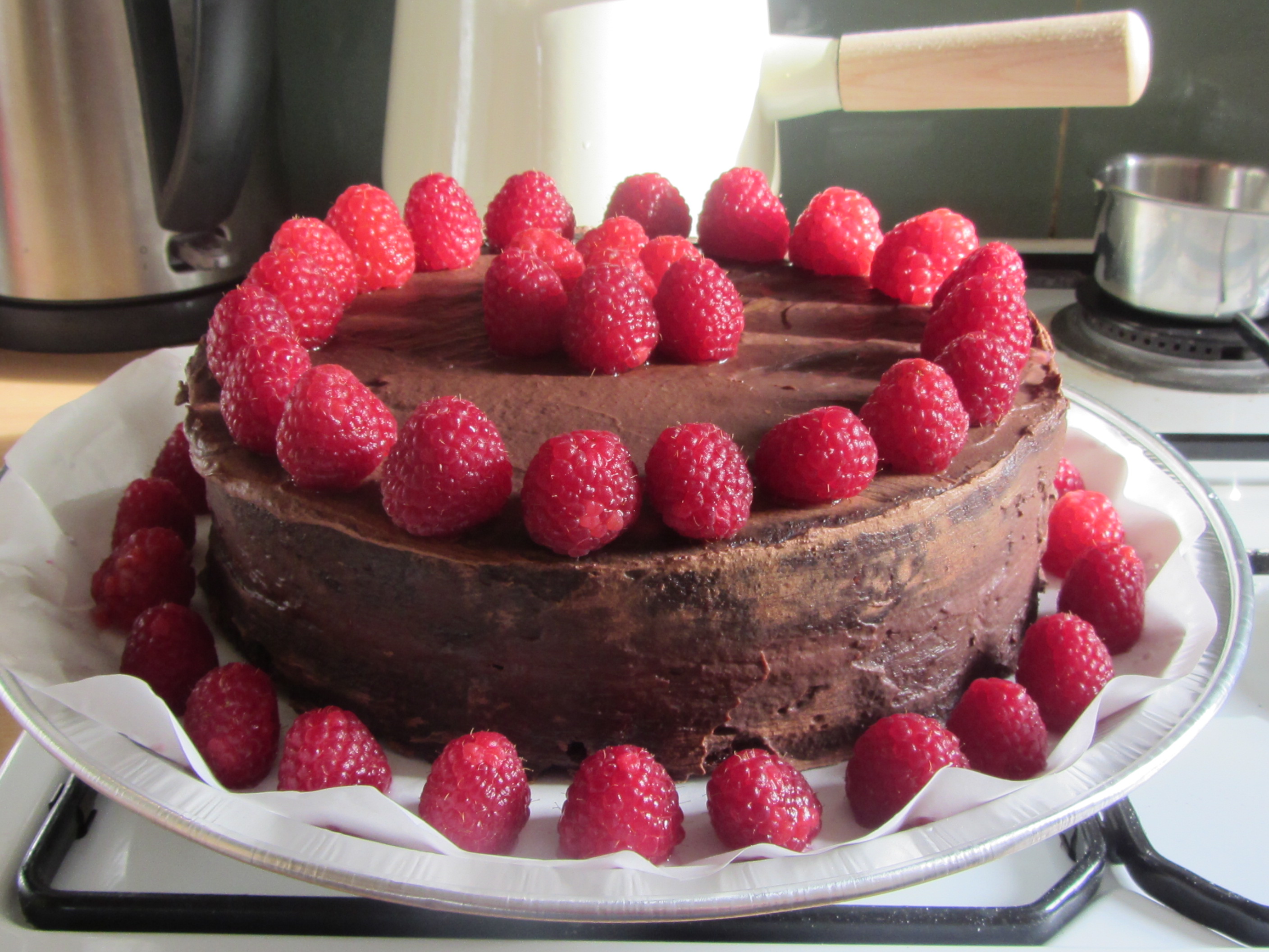 Vegan Chocolate Rasberry Cake - The Great British Bake Off | The Great ...