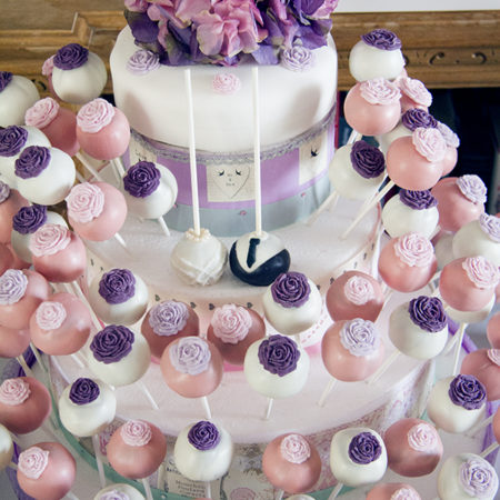 Cake Pop Wedding Cake Tower - The Great British Bake Off