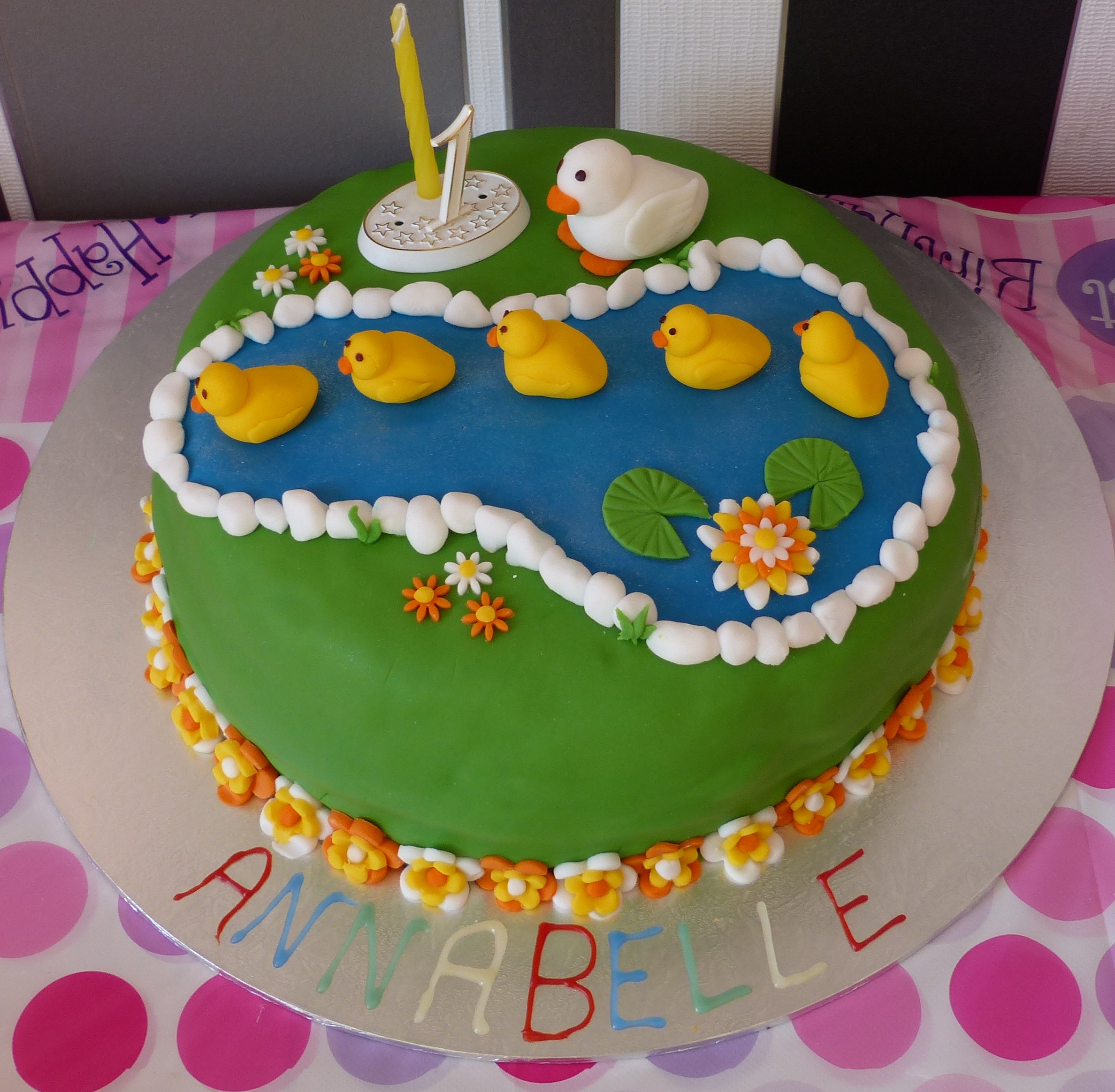 By Lore - Cake Design - Yellow duck 1st birthday cake. | Facebook