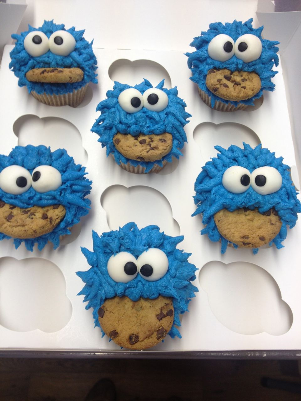 Cookie Monster Cupcakes - The Great British Bake Off | The Great ...