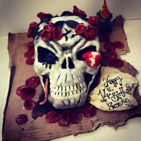 Dia de los Muertos Skull Cake Toppers
