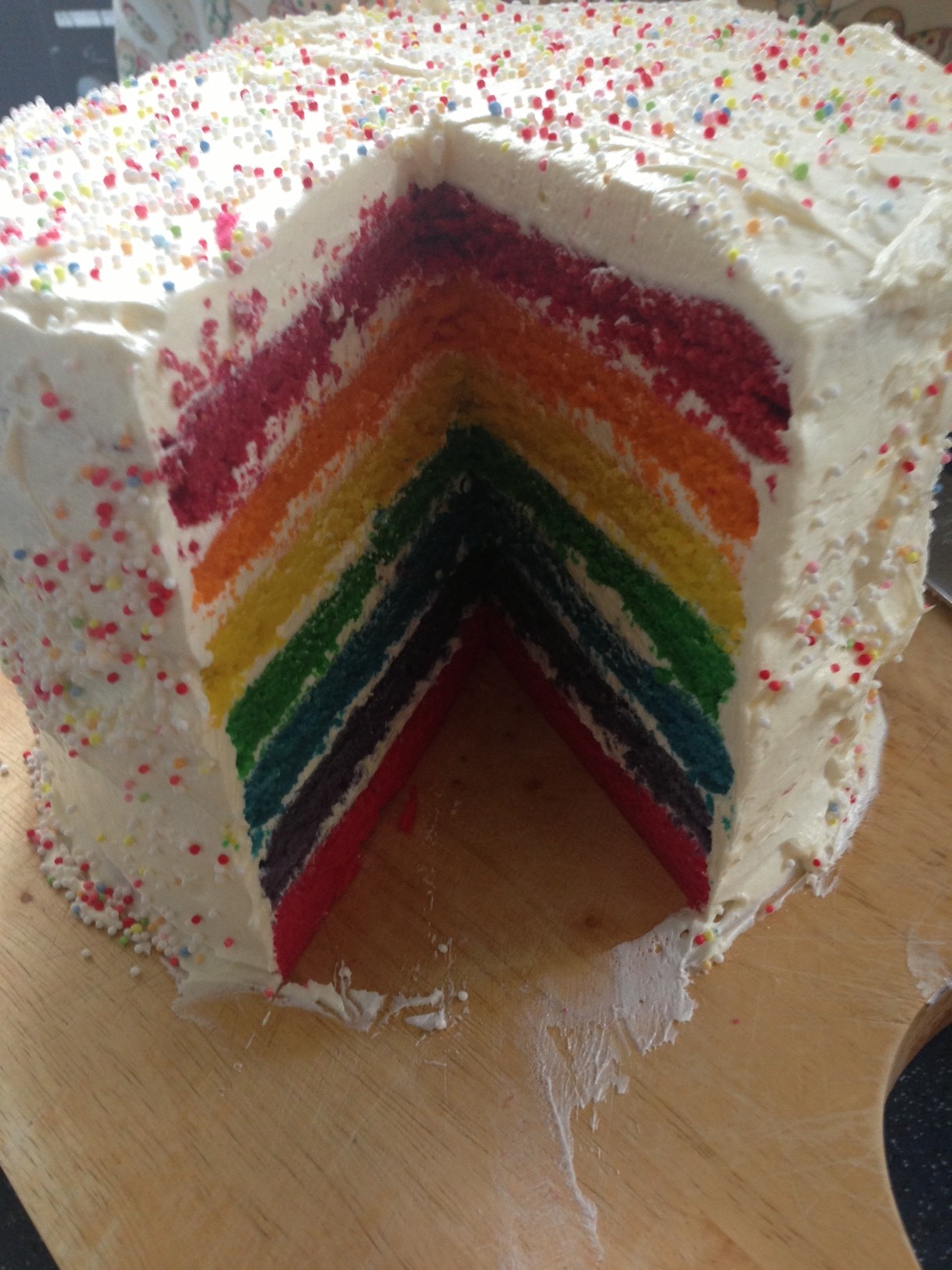 Rainbow Cake - The Great British Bake Off | The Great British Bake Off