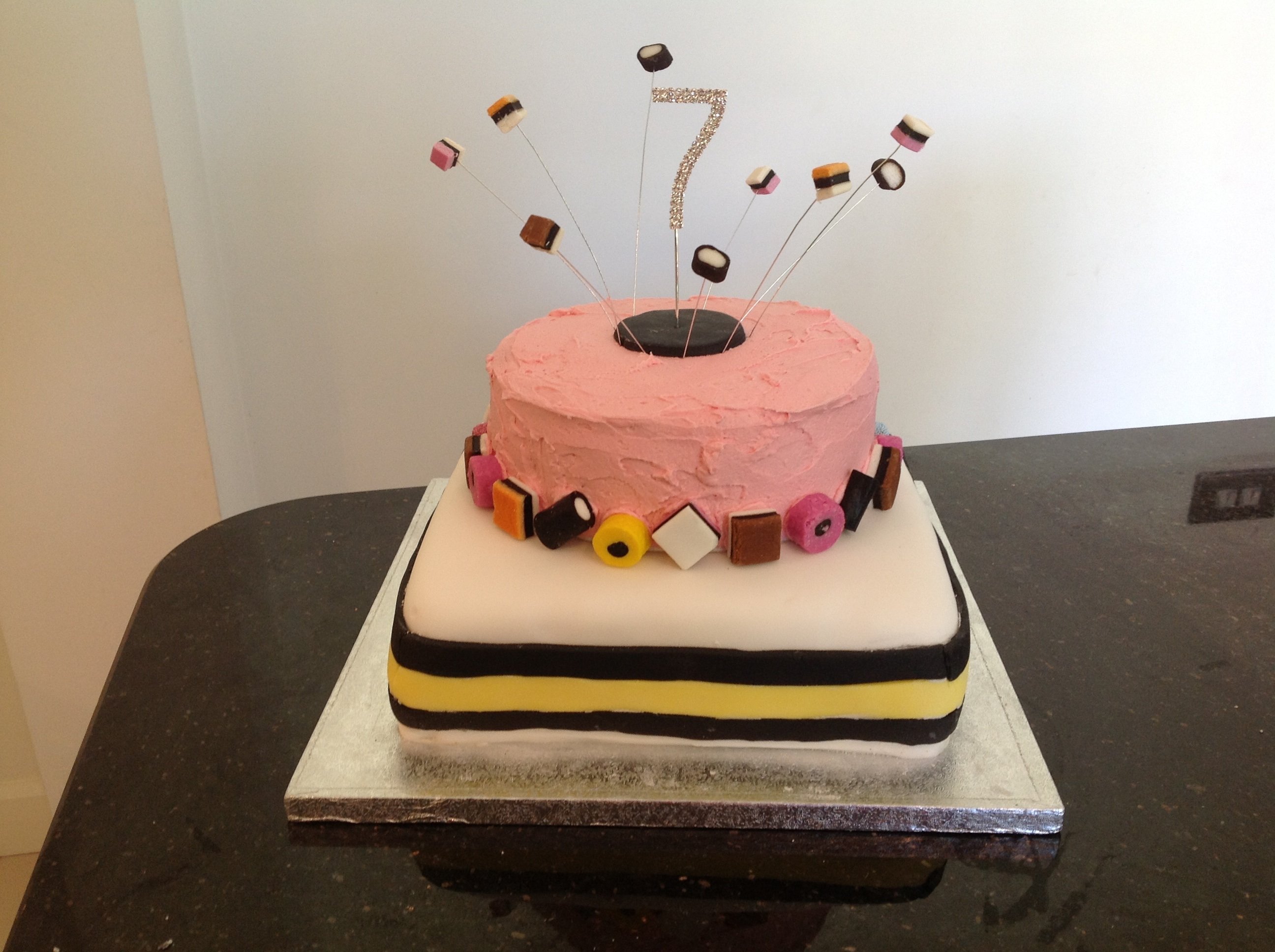 Beth's liquorice allsort cake The Great British Bake Off The Great