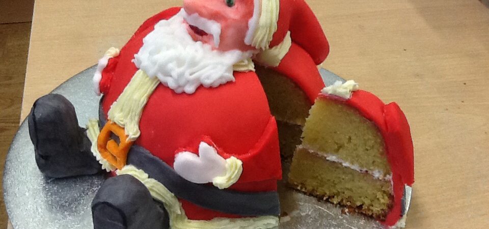 Santa Cake - The Great British Bake Off | The Great British Bake Off