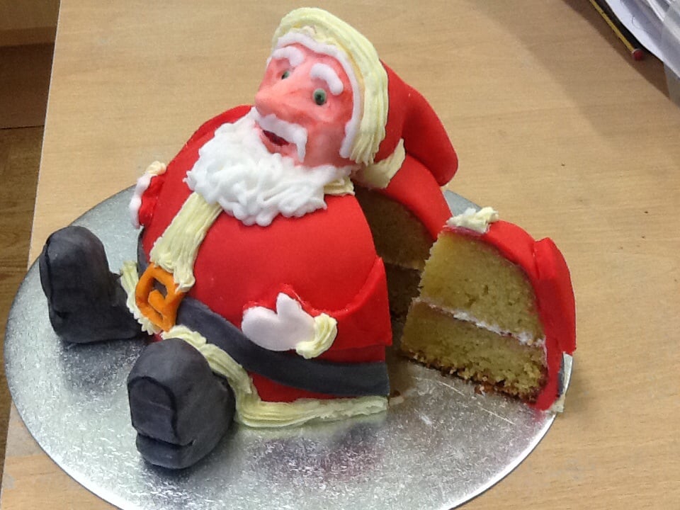 Santa Cake - The Great British Bake Off | The Great British Bake Off
