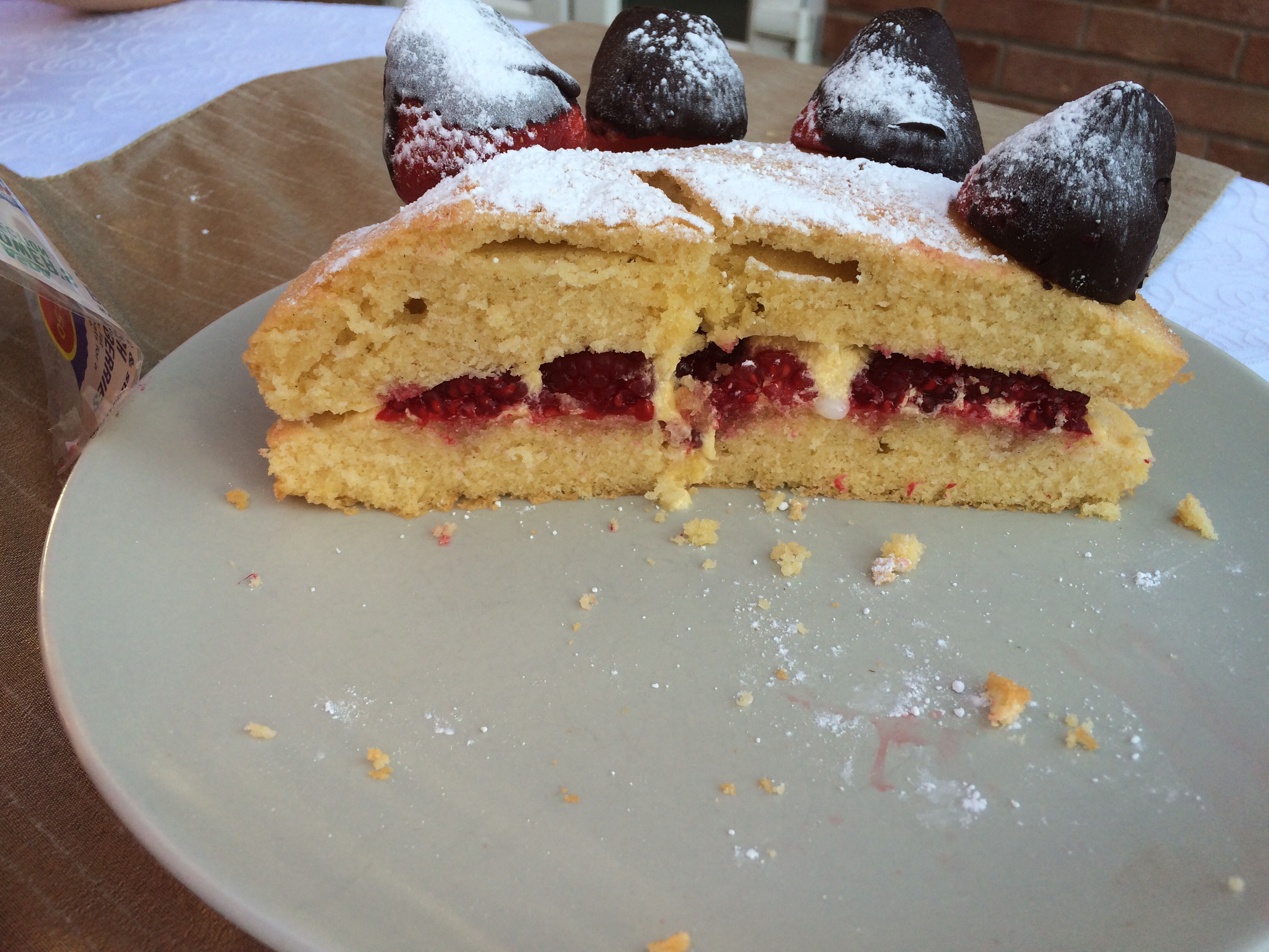 Strawberry Volcano Cake The Great British Bake Off The Great