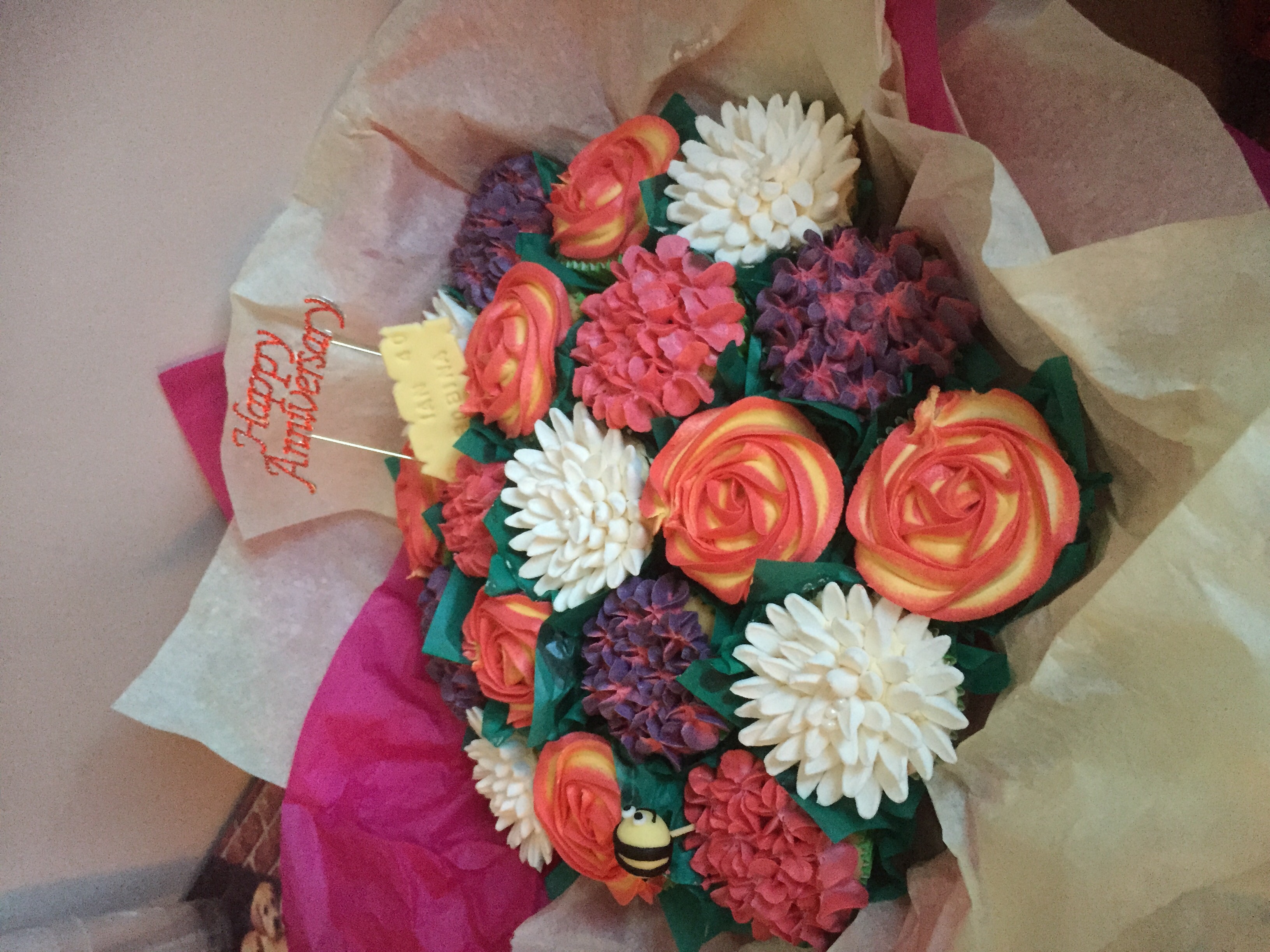 Cupcake bouquet The Great British Bake Off The Great British Bake Off