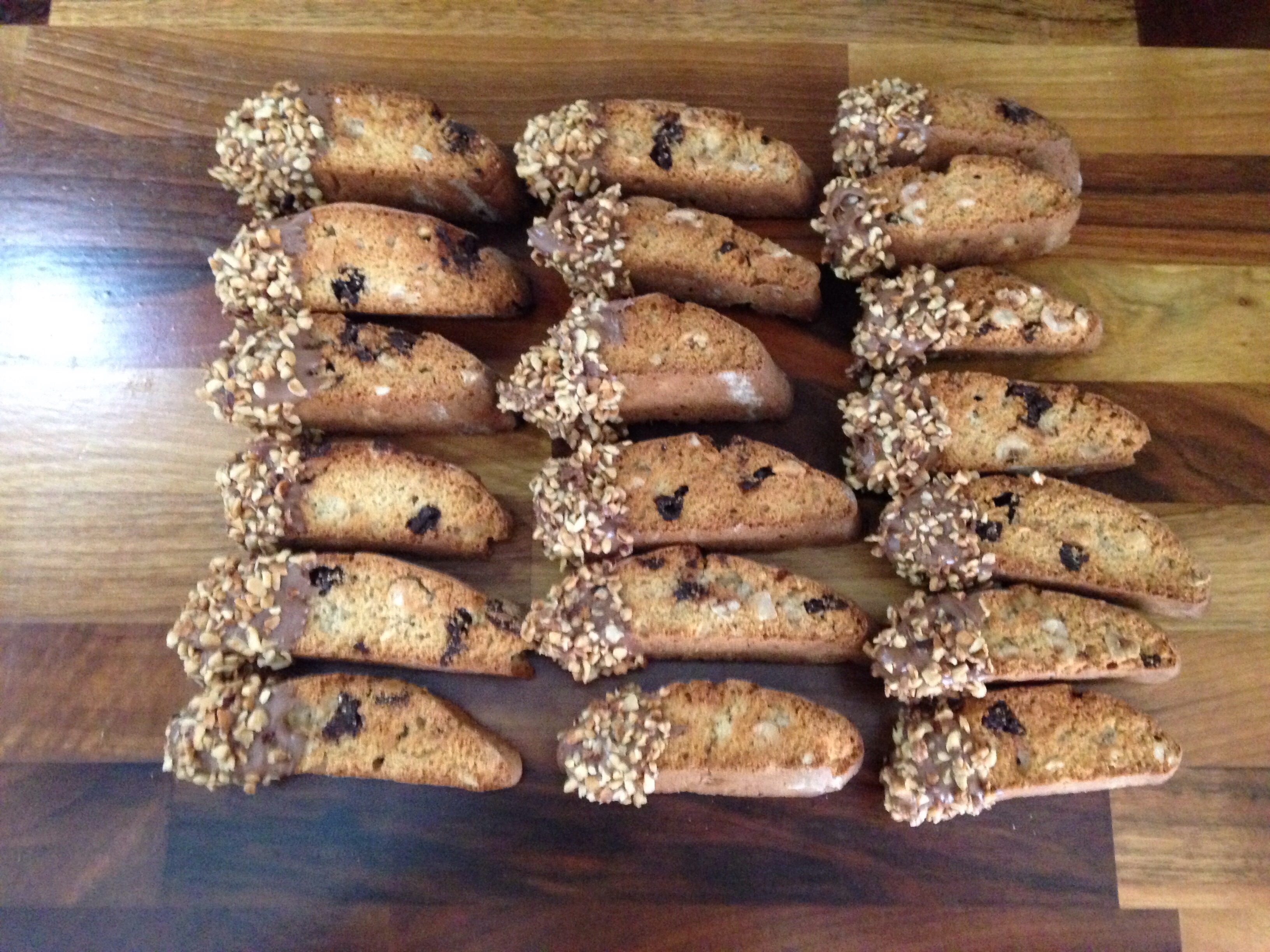Chocolate and hazelnut biscotti The Great British Bake Off The