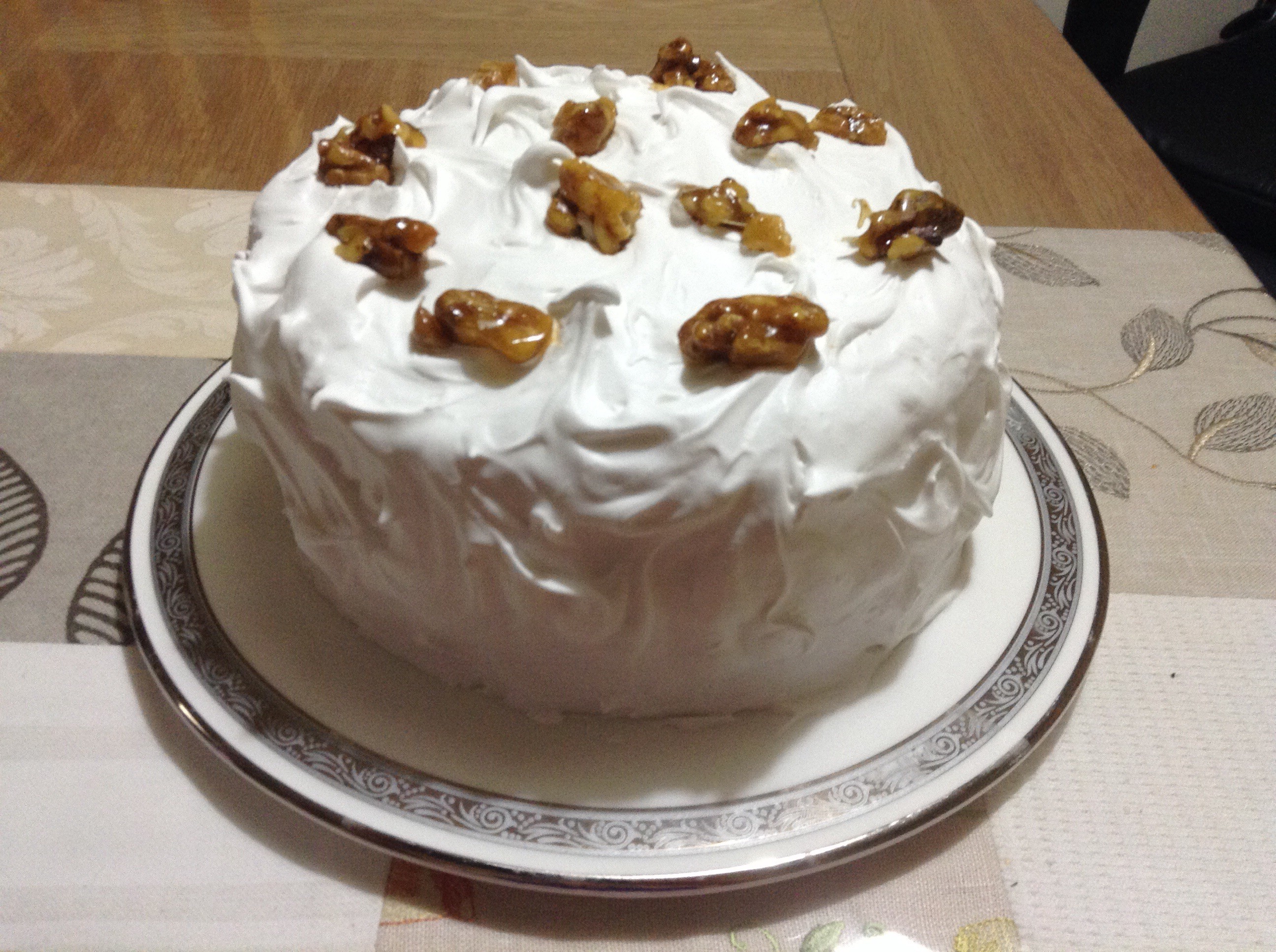 Mary Berry s Frosted Walnut Cake The Great British Bake Off The 