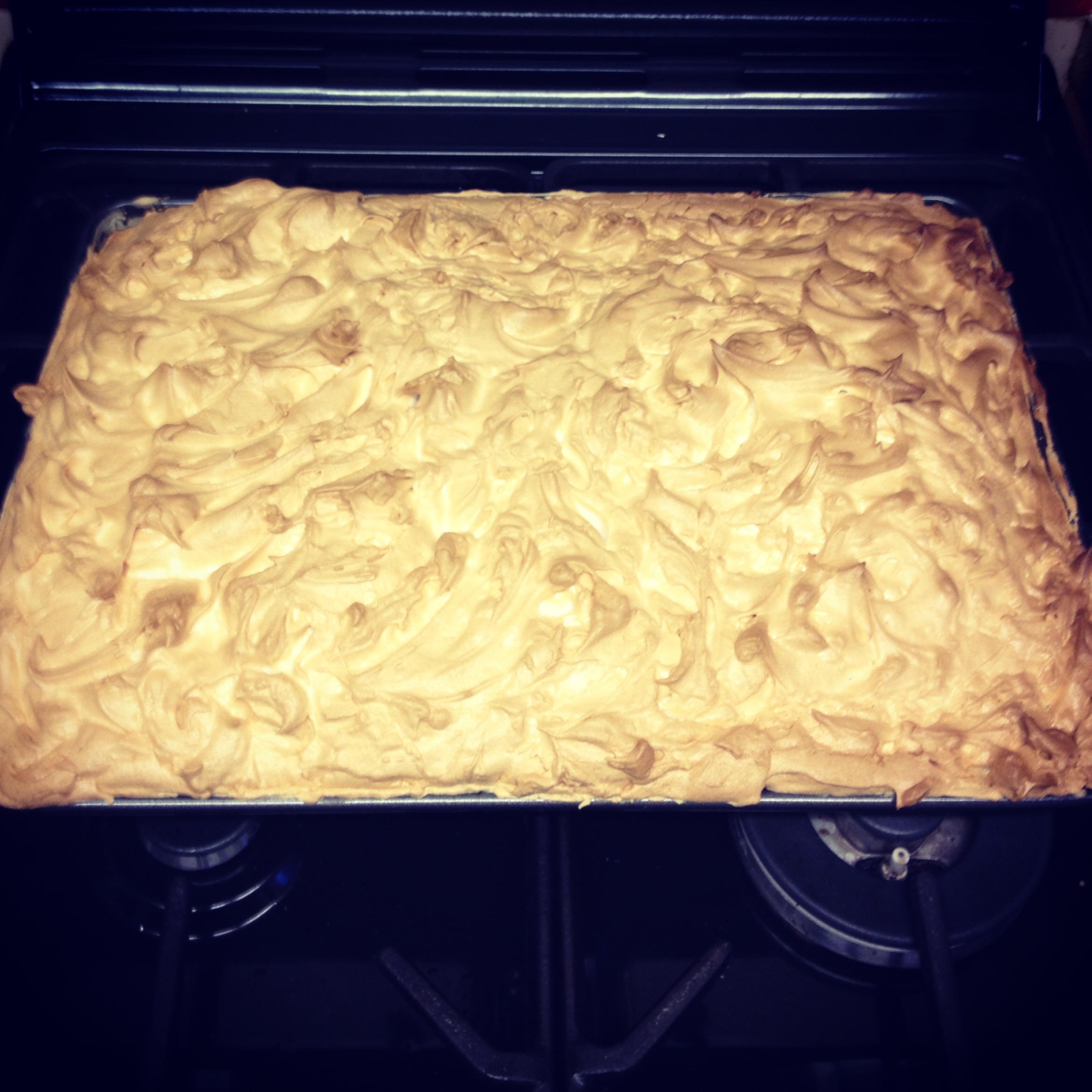 Rhubarb custard & meringue bake The Great British Bake Off The Great British Bake Off