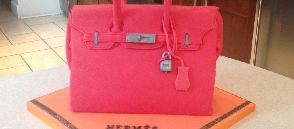 Pink Hermes Bag Cake