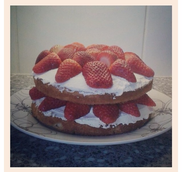 Strawberry cream dream cake The Great British Bake Off The Great British Bake Off