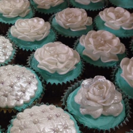 Icy Silver Floral Cupcakes! - The Great British Bake Off | The Great ...