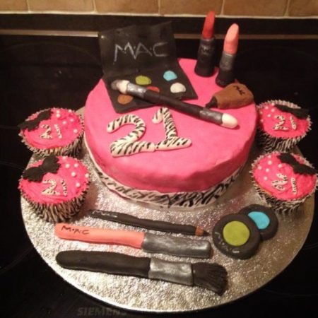 21st Birthday Make Up Cake The Great British Bake Off